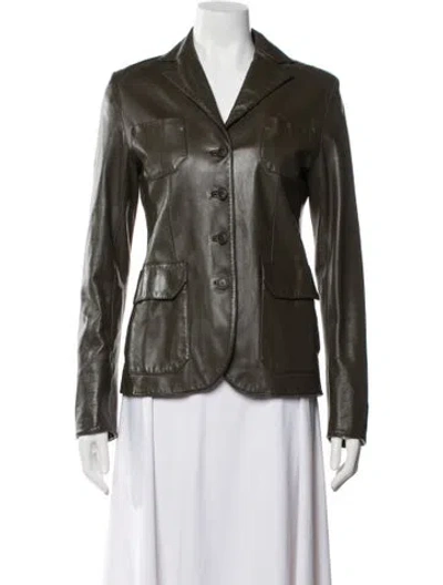 Pre-owned Loro Piana Lambskin Jacket In Brown