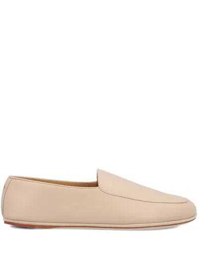 Loro Piana Women Anton Walk Leather Loafers In Neutral