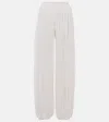 Loro Piana Lanai Linen-blend Palazzo Pants In White