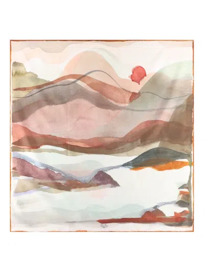 Loro Piana Landscape-print Silk Scarf In Multi