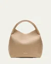 Loro Piana Large Bale Fine-grain Leather Bag