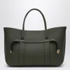 Loro Piana Large Shopper Bag Structured Shape Top Handles In Gray