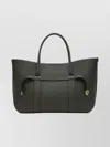 Loro Piana Large Shopper Bag Structured Shape Top Handles In Gray