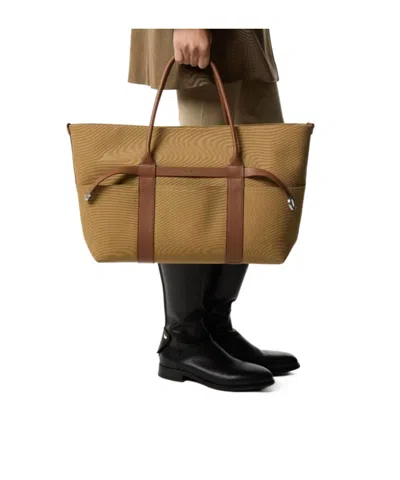 Loro Piana Large Shopper Tote In Brown