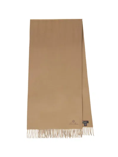 Loro Piana Large ‘unita' Scarf In Sand