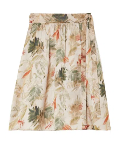 Loro Piana Leah Skirt In Nude