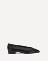 Loro Piana Leather Ballerinas In Black