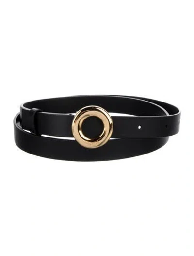 Pre-owned Loro Piana Leather Belt Kit In Black