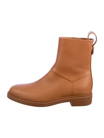 Pre-owned Loro Piana Leather Boots In Brown