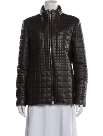 Pre-owned Loro Piana Leather Jacket In Brown