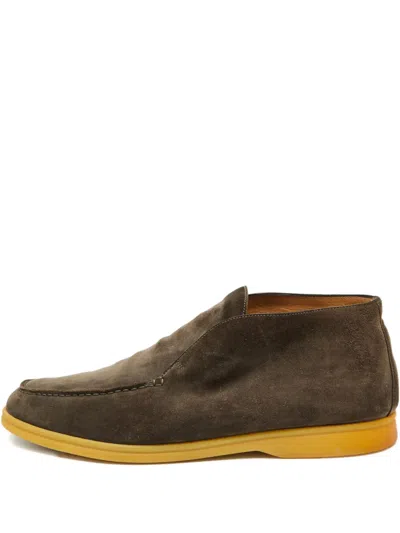 Pre-owned Loro Piana Leather Loafers