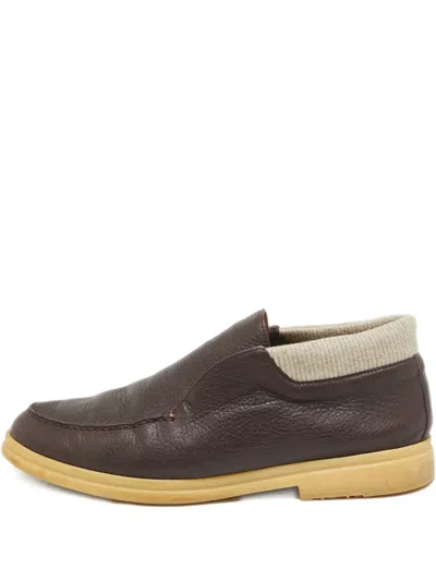 Pre-owned Loro Piana Leather Loafers