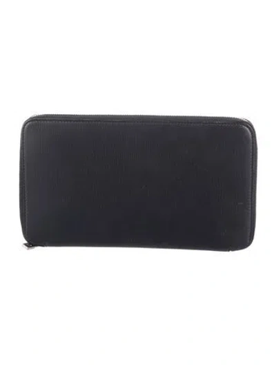 Pre-owned Loro Piana Leather Passport Holder In Blue