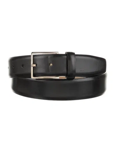 Pre-owned Loro Piana Leather Waist Belt In Black