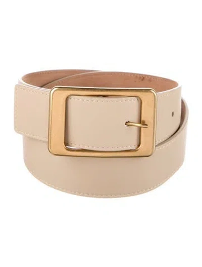 Pre-owned Loro Piana Leather Waist Belt In Neutrals