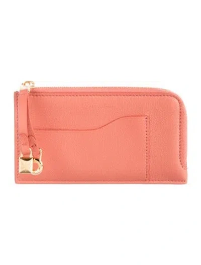 Pre-owned Loro Piana Leather Wallet In Pink