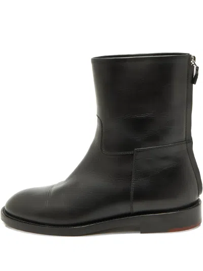 Pre-owned Loro Piana Leather Zip-up Boots