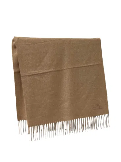 Loro Piana Leggera Grande Unita Scarf In Burgundy