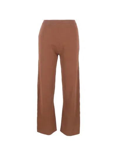 Pre-owned Loro Piana Lex Wide-leg Trousers In Brown