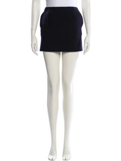 Pre-owned Loro Piana Lexi Mini Skirt In Blue