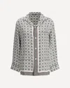 Loro Piana Lian Printed Silk Twill Shirt In Multi