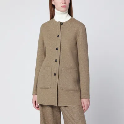 Loro Piana Light Brown Kiri Coat In Cashmere In Neutral