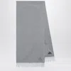 Loro Piana Light Grey Cashmere Scarf In Gray