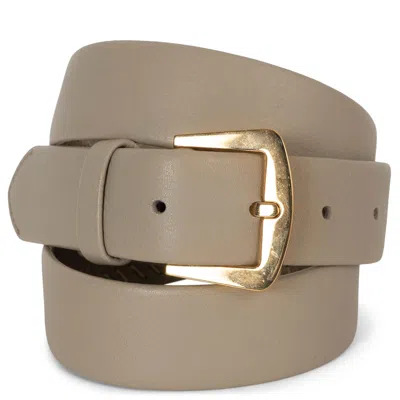 Pre-owned Loro Piana Light Taupe Leather Belt 85 In Brown