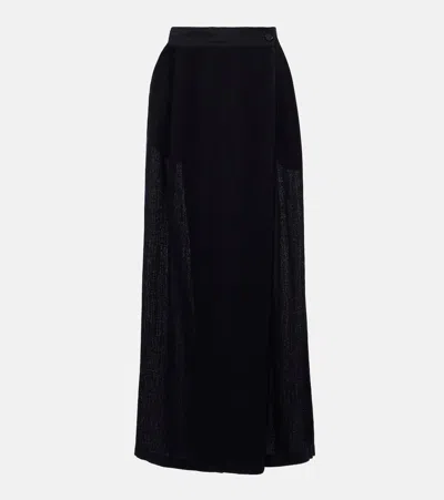 Loro Piana Lil Linen Wide-leg Pants In Black