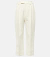 LORO PIANA LINEN AND COTTON STRAIGHT PANTS