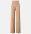 Loro Piana Linen And Cotton Terry Wide-leg Pants In Beige