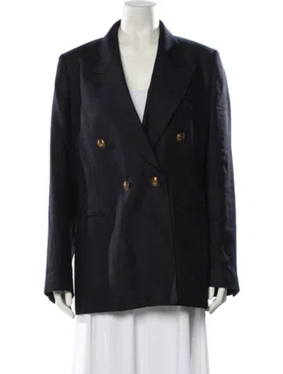 Pre-owned Loro Piana Linen Blazer In Blue