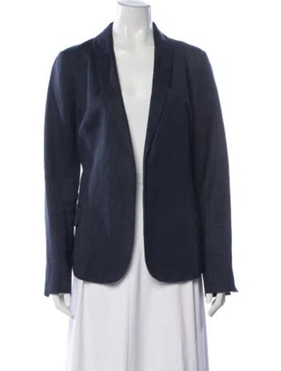 Pre-owned Loro Piana Linen Blazer In Blue