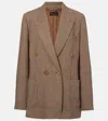 Loro Piana Linen Blazer In Brown