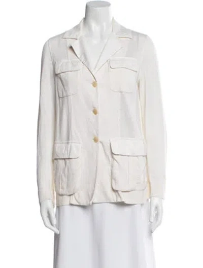 Pre-owned Loro Piana Linen Blazer In Neutral