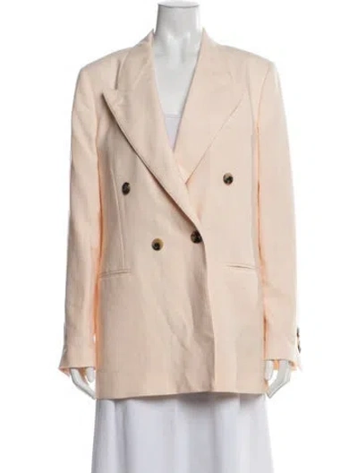 Pre-owned Loro Piana Linen Blazer W/ Tags In Pink