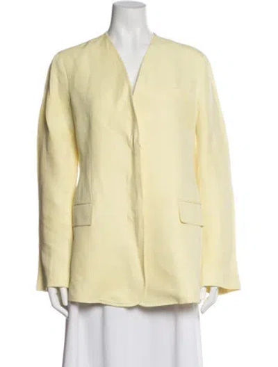 Pre-owned Loro Piana Linen Blazer In Yellow