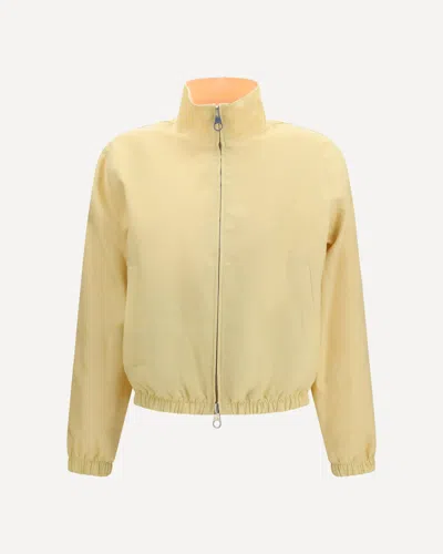 Loro Piana Linen Bomber Jacket With Rain System In Multi