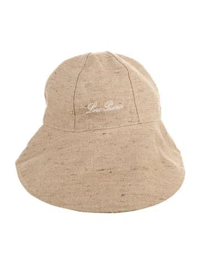 Pre-owned Loro Piana Linen Bucket Hat In Neutral