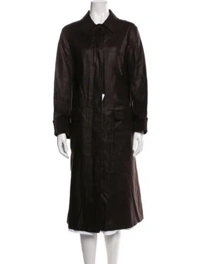 Pre-owned Loro Piana Linen Coat W/ Tags In Brown
