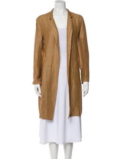 Pre-owned Loro Piana Linen Coat W/ Tags In Neutral