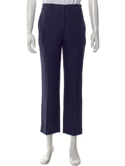 Pre-owned Loro Piana Linen Dress Pants In Blue