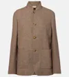 Loro Piana Linen Jacket In Brown