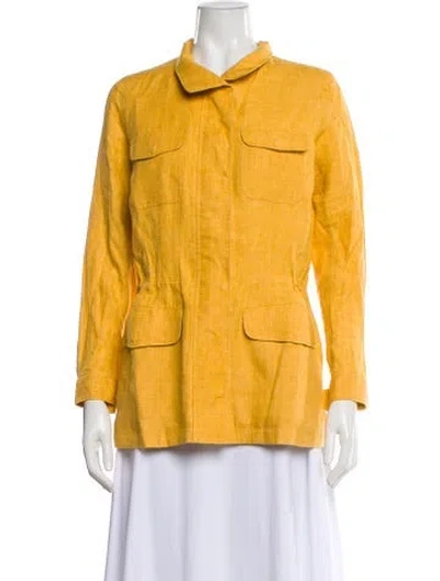 Pre-owned Loro Piana Linen Jacket In Yellow