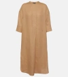 Loro Piana Linen Kaftan In Beige