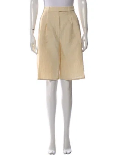 Pre-owned Loro Piana Linen Knee-length Shorts In Neutral