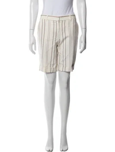 Pre-owned Loro Piana Linen Knee-length Shorts In Neutral