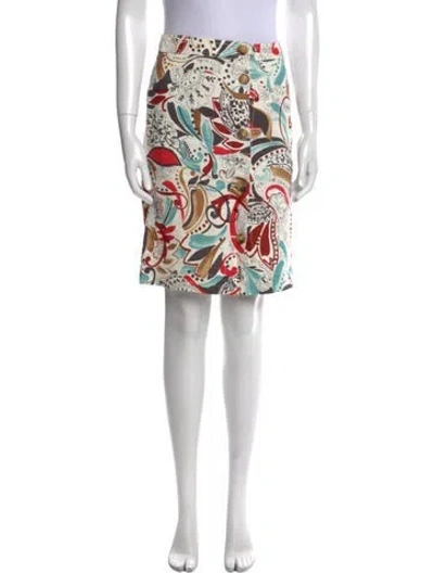 Pre-owned Loro Piana Linen Knee-length Skirt In White