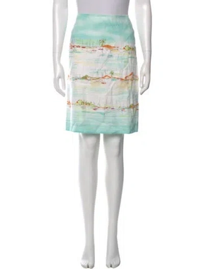 Pre-owned Loro Piana Linen Knee-length Skirt In White
