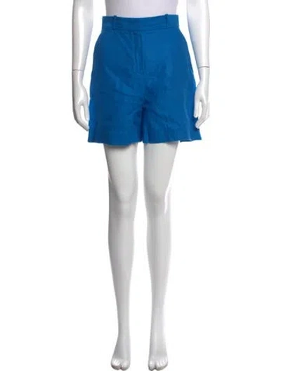 Pre-owned Loro Piana Linen Mini Shorts In Blue